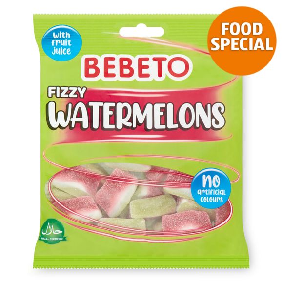 Bebeto Fizzy Watermelons 150g